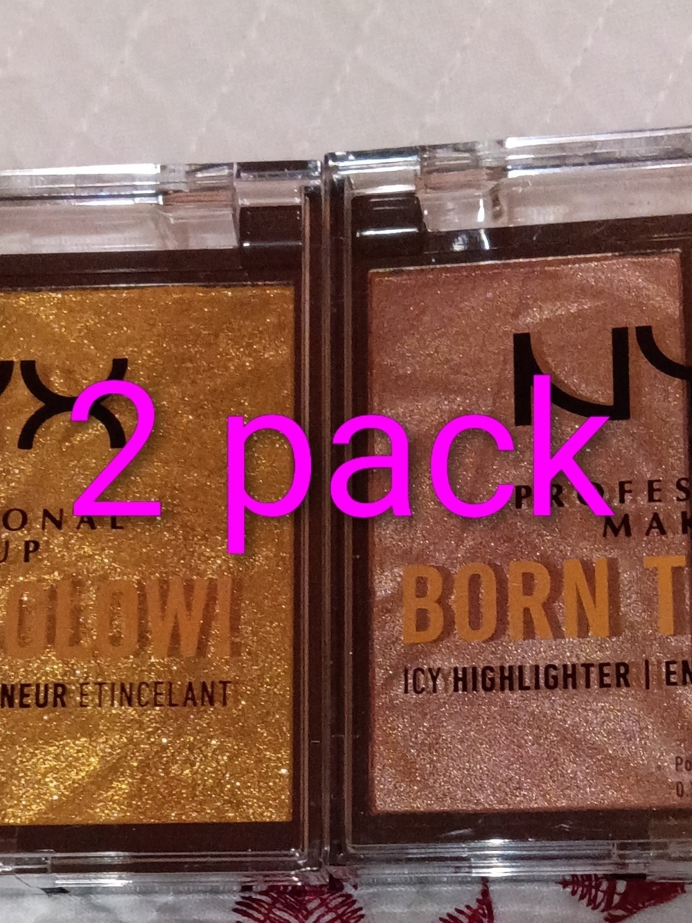 NYX Born To Glow Highlighter Duo - Gold & Rose